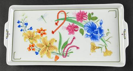Flores Rectangular Tray by Lynn Chase