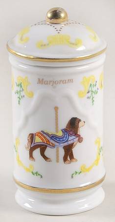 Carousel Marjoram Spice Jar & Lid