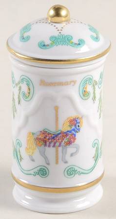 Carousel Rosemary Spice Jar & Lid
