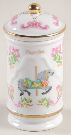 Carousel Paprika Spice Jar & Lid