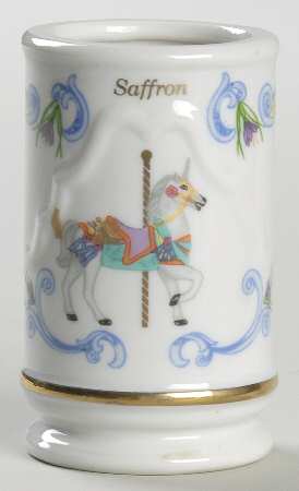 Carousel Saffron Spice Jar No Lid