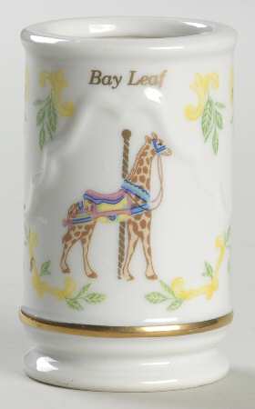 Carousel Bay Leaf/Leaves Spice Jar No Lid