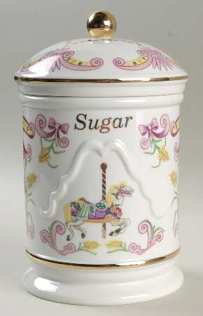 Carousel Sugar Canister & Lid