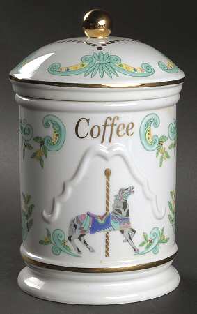 Carousel Coffee Canister & Lid