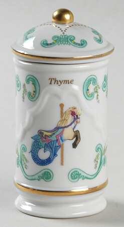 Carousel Thyme Spice Jar & Lid