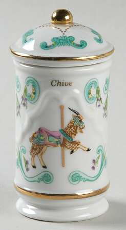 Carousel Chives Spice Jar & Lid