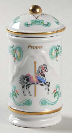 Carousel Spice Jar & Lid-Pepper