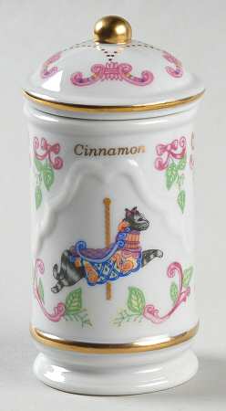 Carousel Cinnamon Spice Jar & Lid
