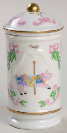 Carousel Sage Spice Jar & Lid