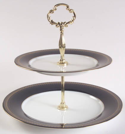 Romanov 2 Tiered Serving Tray (Dinner & Salad Plate)