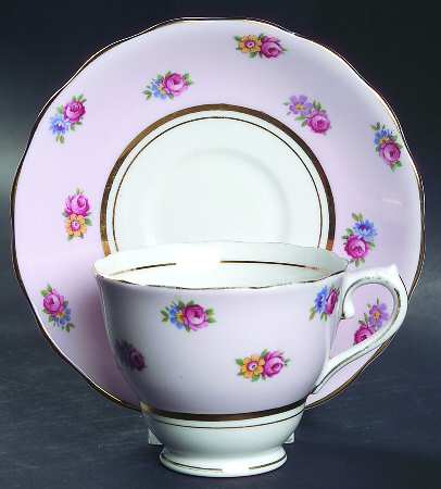 6598 Footed Cup & Saucer Set by Colclough