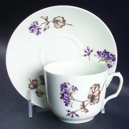 Schleiger 1306b Flat Cup & Saucer Set