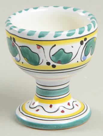 Orvieto Green Rooster Single Egg Cup