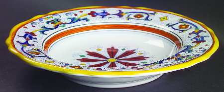 Ricco Deruta Large Rim Soup Bowl