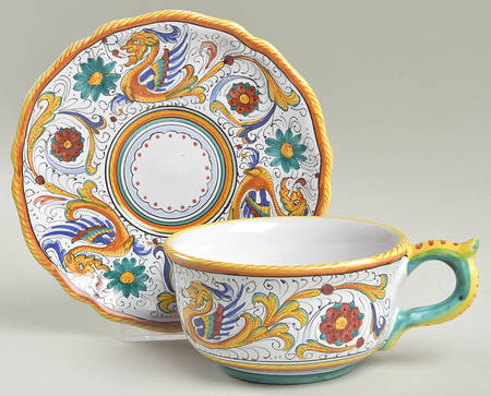 Raffaellesco Flat Cup & Saucer Set