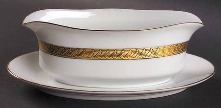 Pure Gold Gravy Boat & Underplate