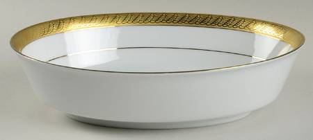 Pure Gold 9" Oval Vegetable Bowl