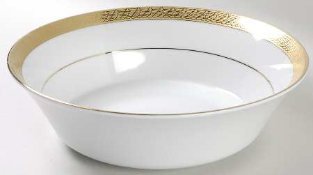 Pure Gold 9" Round Vegetable Bowl