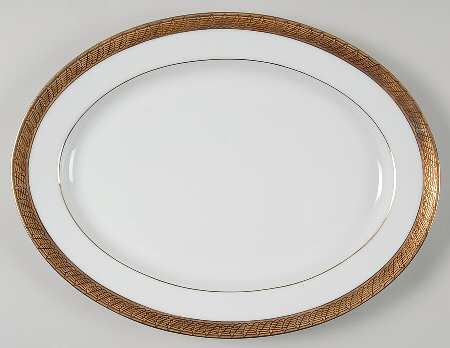 Pure Gold 13" Oval Serving Platter