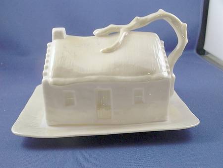 Cottage Cheese Dishes Figural Cheese Dish & Lid