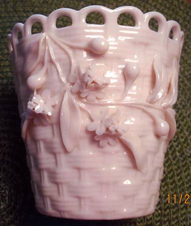 Vases 3'' Pierced Flowered Spill Vase