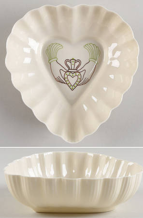 Claddagh Collection 6" Heart Shaped Bowl
