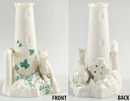 Shamrock Round Tower Vase