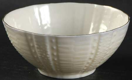 Echinus White Open Sugar Bowl