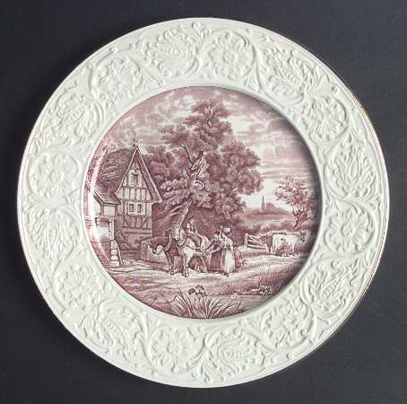 Pastoral Cranberry Red (Embossed) by Coalport