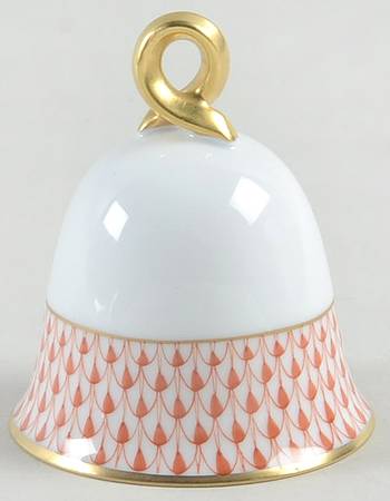 Herend Ornaments-Bells Small Bell-Rust - No Box