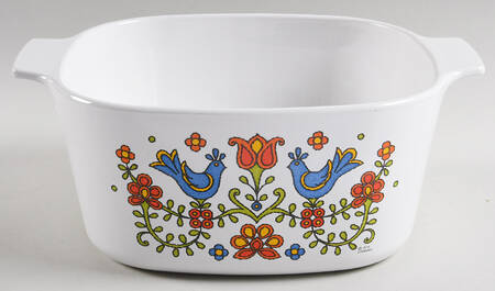 Country Festival 3 Quart Square Casserole No Lid