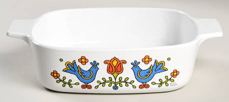 Country Festival 1 Quart Square Casserole No Lid