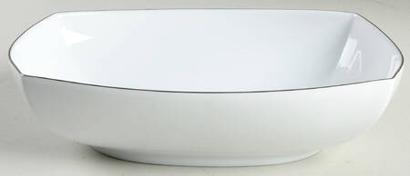 Prelude Platinum (Trim & Verge) 10" Oval Vegetable Bowl