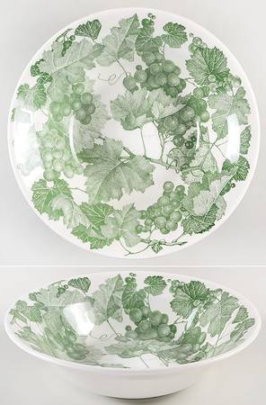 PRL12-Green 9" Round Vegetable Bowl