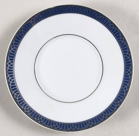 Talisman Platinum Bleu Saucer