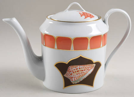 Coquilles Des Mers Teapot & Lid