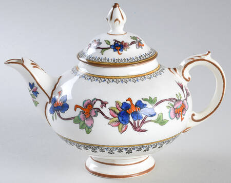Flower Pot (Filigree) Mini Teapot & Lid