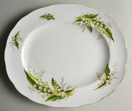 Lily of the Valley 13" Oval Serving Platter