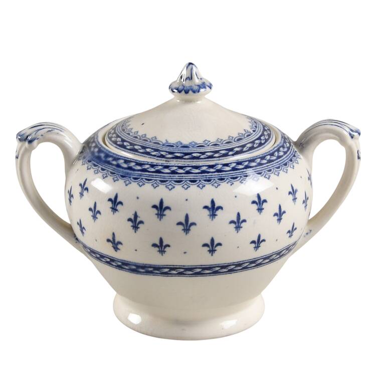 Albion Blue Sugar Bowl & Lid