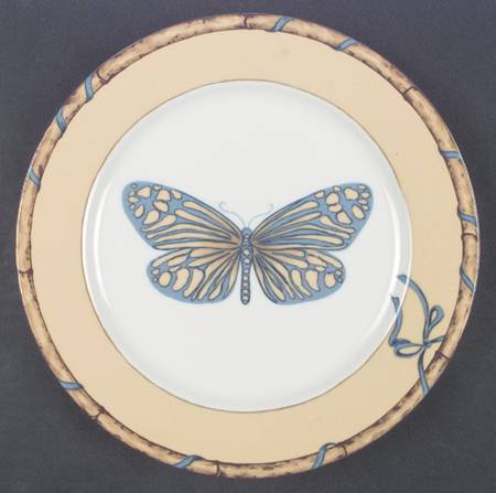 Butterfly Bamboo Salad/Dessert Plate
