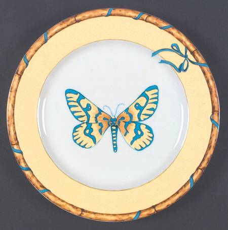 Butterfly Bamboo Salad/Dessert Plate