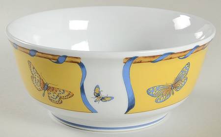 Butterfly Bamboo 8" Round Vegetable Bowl
