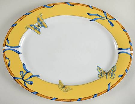 Butterfly Bamboo 16" Oval Serving Platter