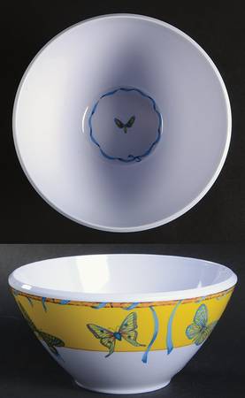 Butterfly Bamboo Melamine Soup/Cereal Bowl