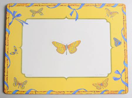 Butterfly Bamboo Corkboard Placemat