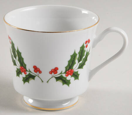 White Holly Footed Cup