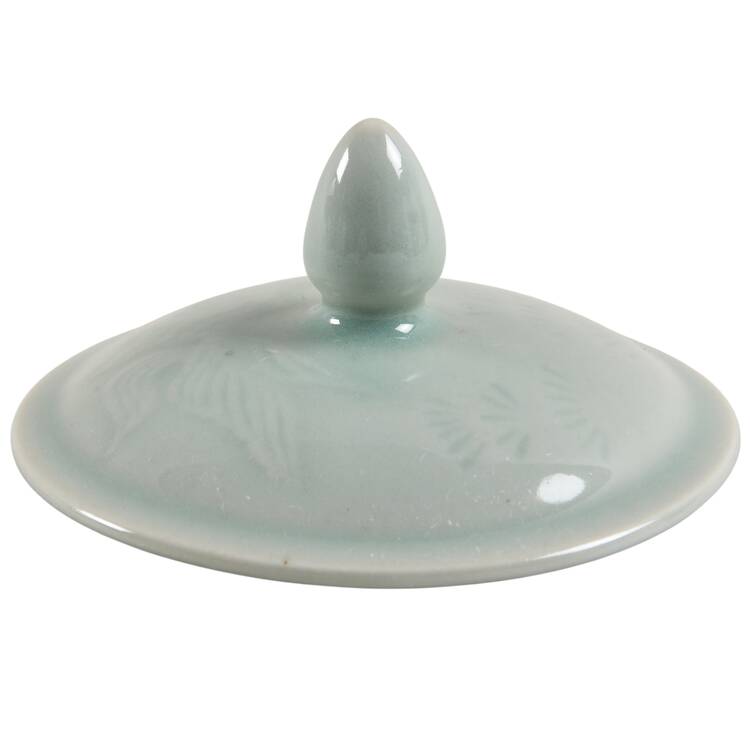 Celadon Koi Fish Lid for Mug