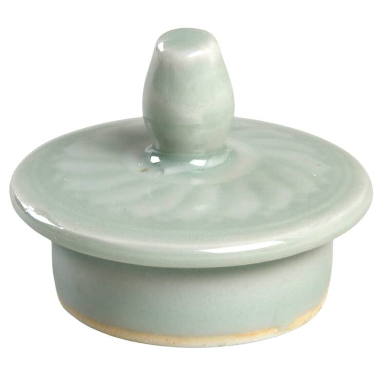 Celadon Koi Fish Lid for Sugar Bowl