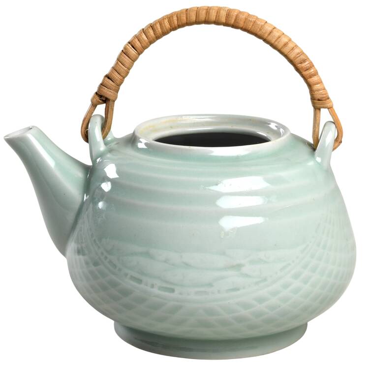 Celadon Koi Fish Teapot No Lid
