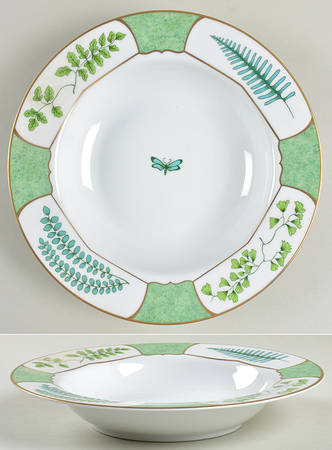 Fern Fantasy Large Rim Soup Bowl